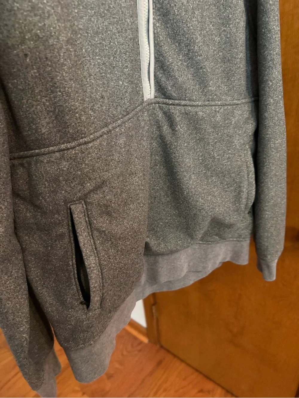 J. Crew Men's Gray Quarter-Zip Fleece Pullover
